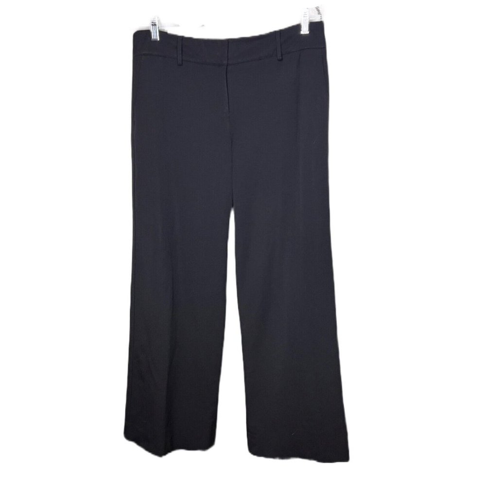 Worth New York Womens Pants Slacks Size 10 Black Wool Blend Career Office Lined